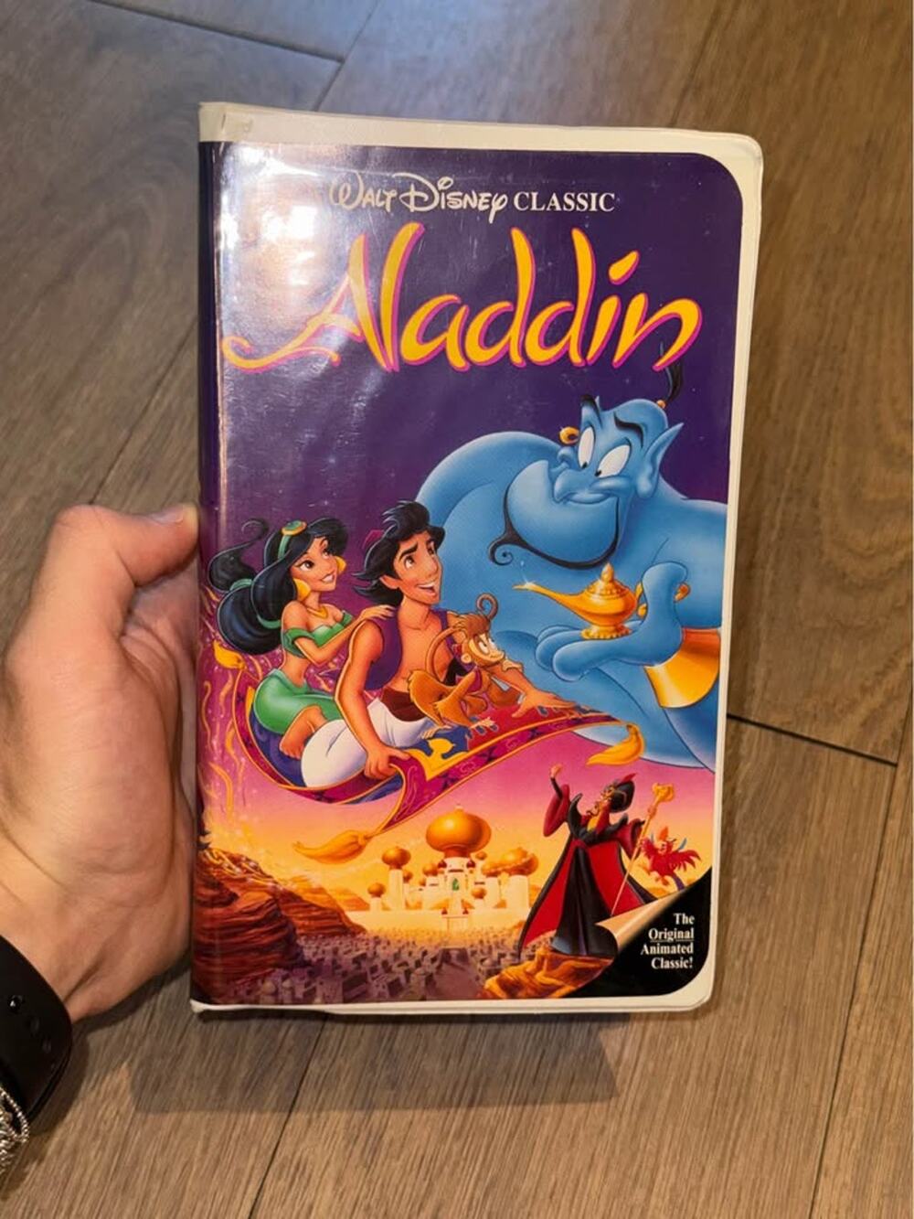 Aladdin VHS Black Diamond Edition Walt Disney Classic COMPLETE Inserts VERY RARE